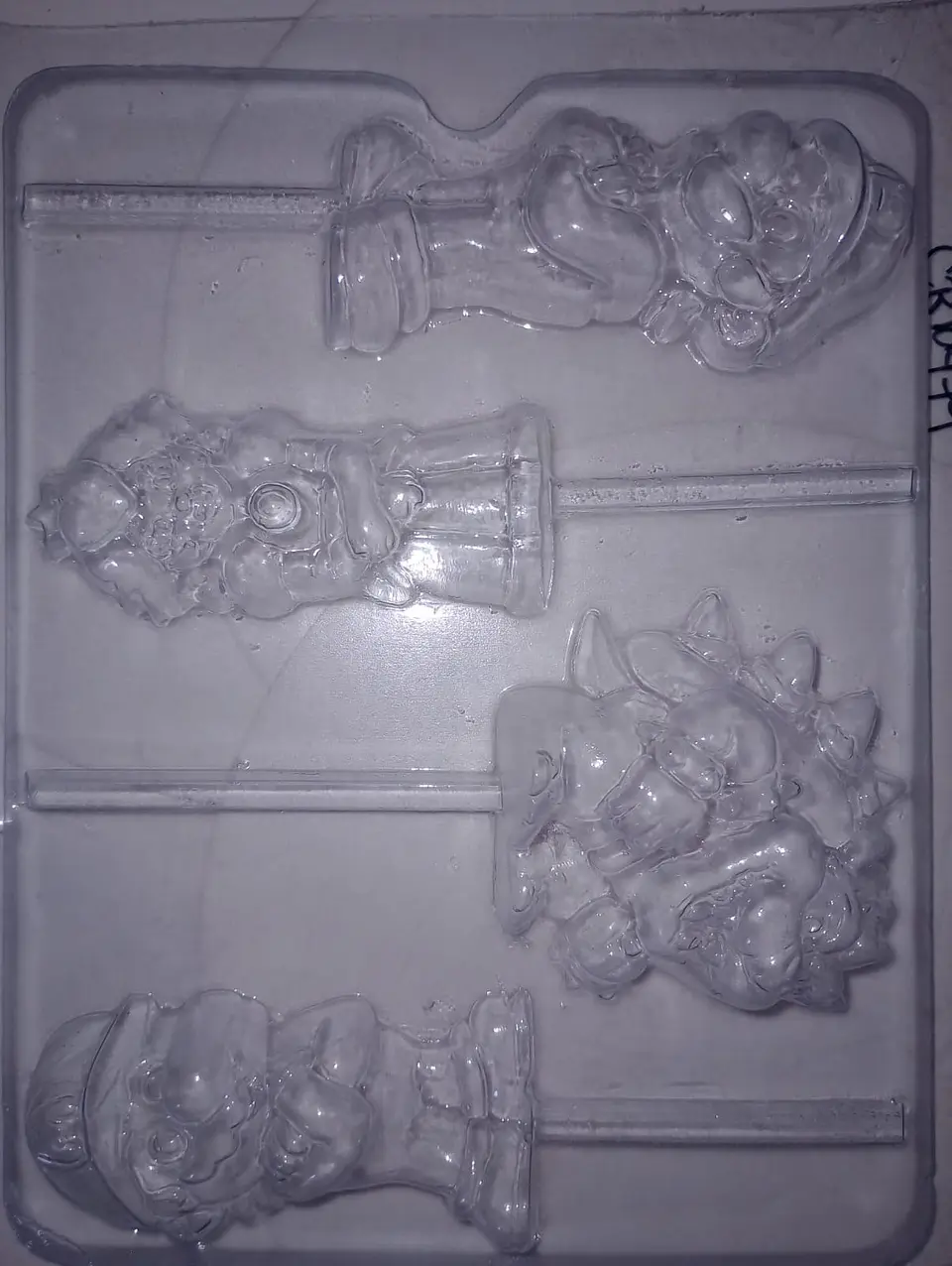  Molde para chocolate Mario Bros Princesa y Bowser 1