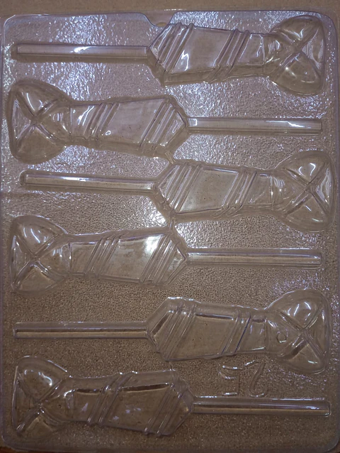  Molde para chocolate paletas corbatas P-25