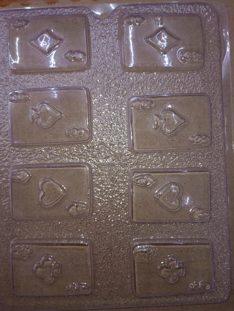  Molde para chocolate cartas de poker P-42