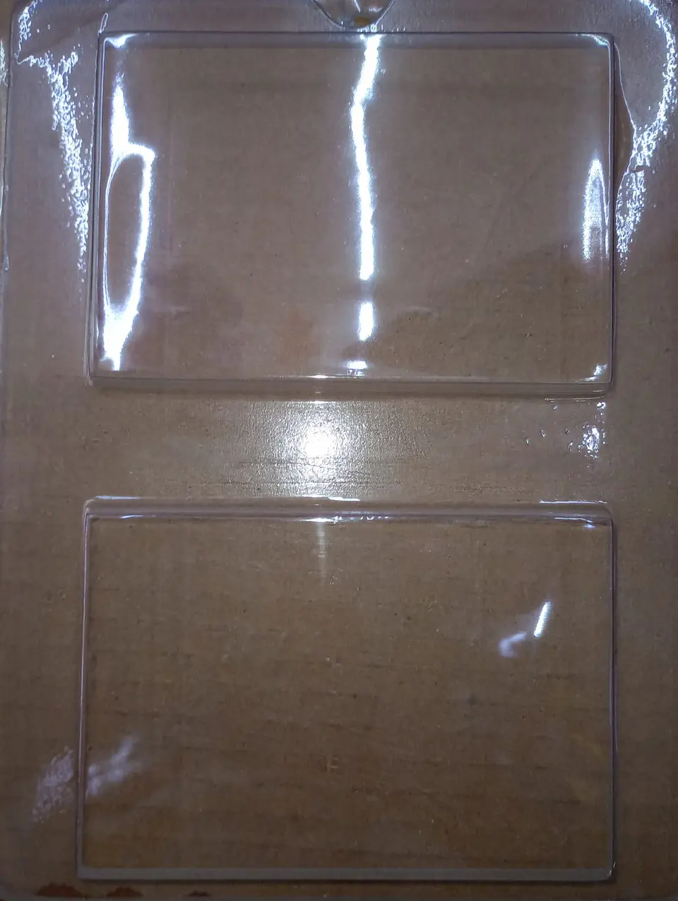  Molde para chocolate chico barra rectangular lisa 2 cav. 1