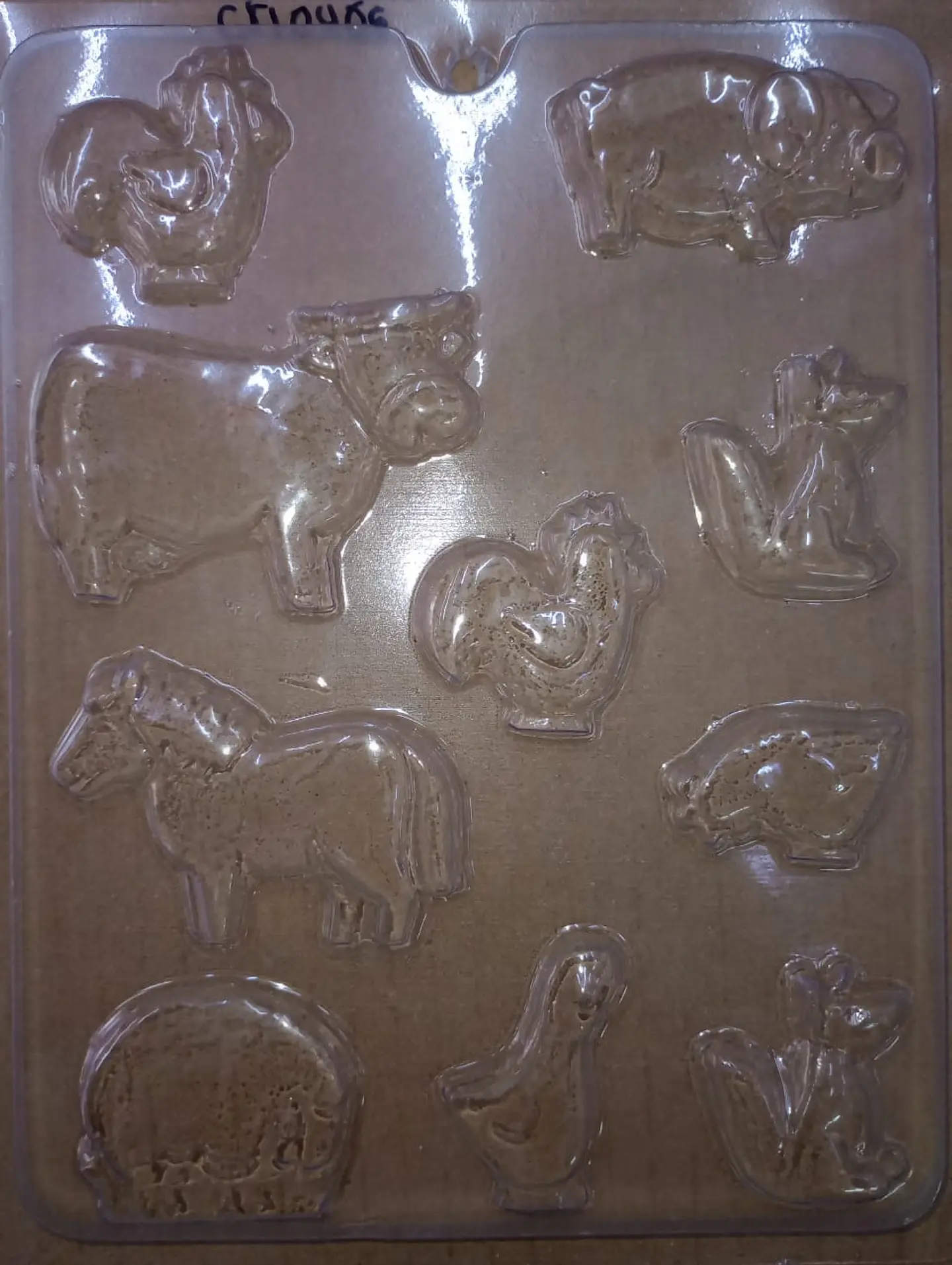  Molde para chocolate animales de la granja #824 1