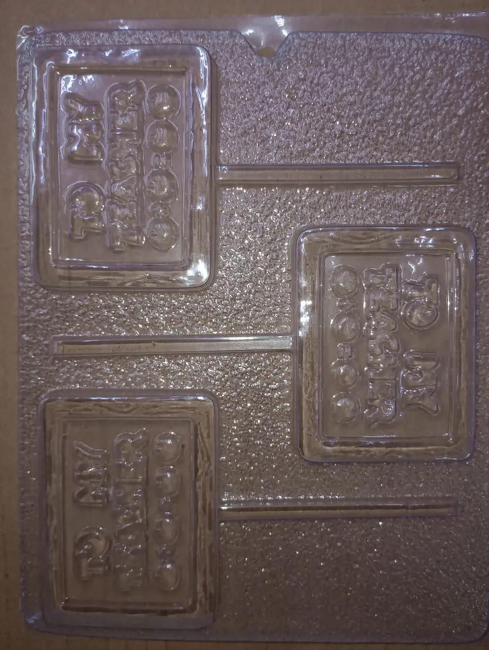  Molde para chocolate pizarron to my teacher #14 1