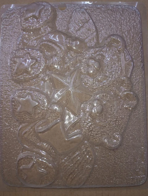  Molde para chocolate osos con estrella