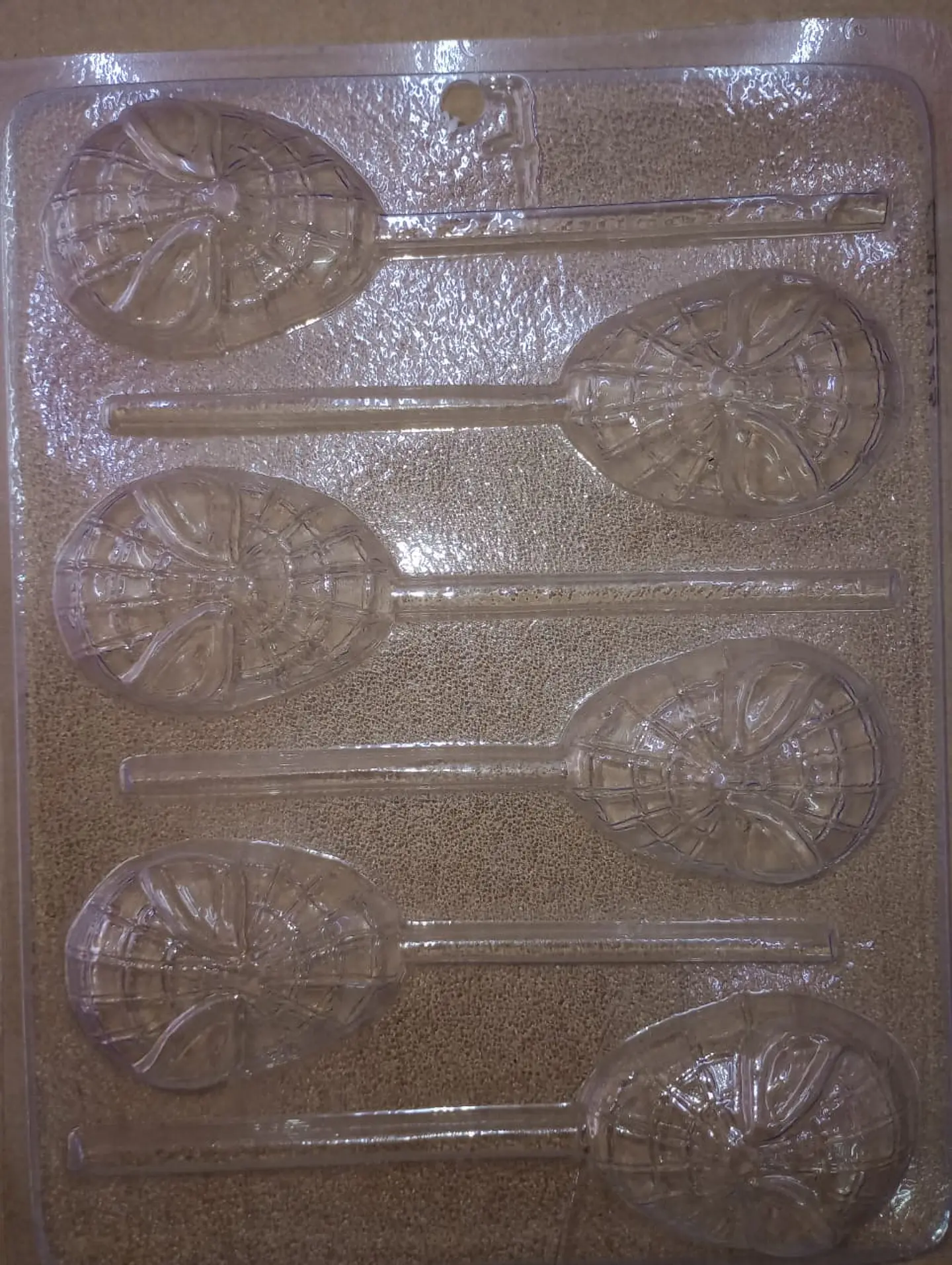  Molde para chocolate paleta spider 6 cav. #7 1