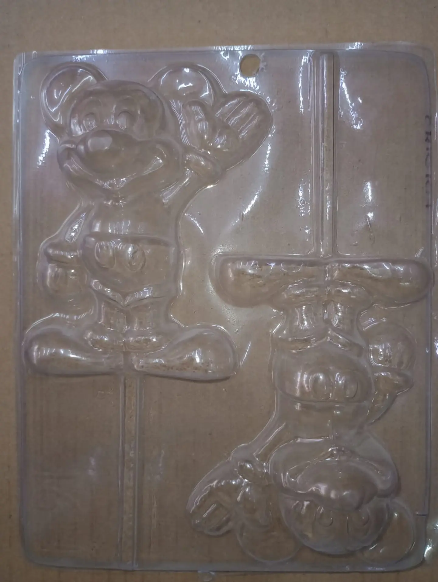  Molde para chocolate paleta Mickey cuerpo 2 cav. 1