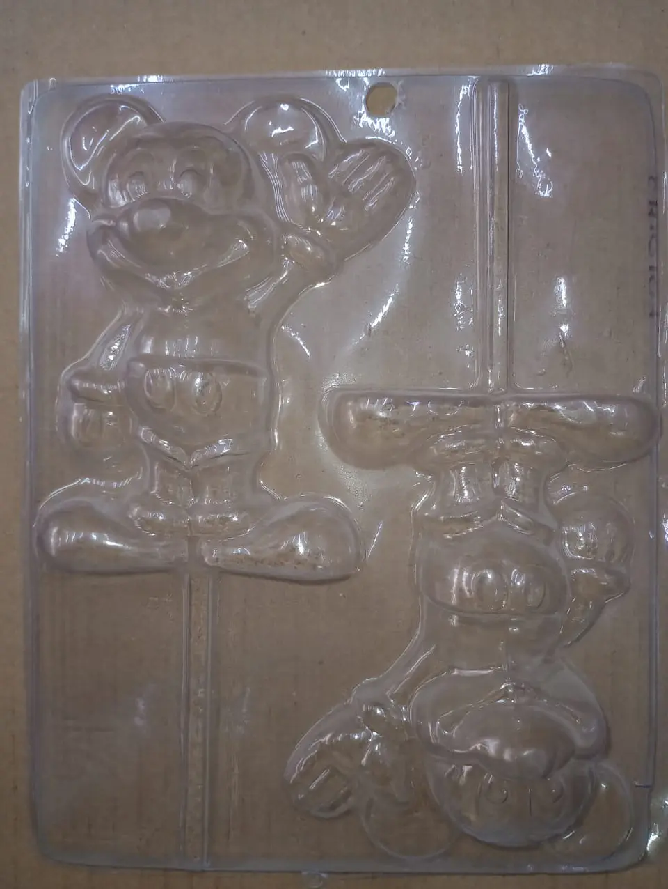  Molde para chocolate paleta Mickey cuerpo 2 cav. 1
