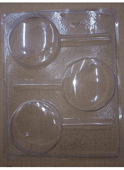  Molde para chocolate paleta circulos #1