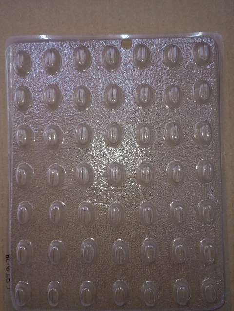 Molde para chocolate granos de cafe