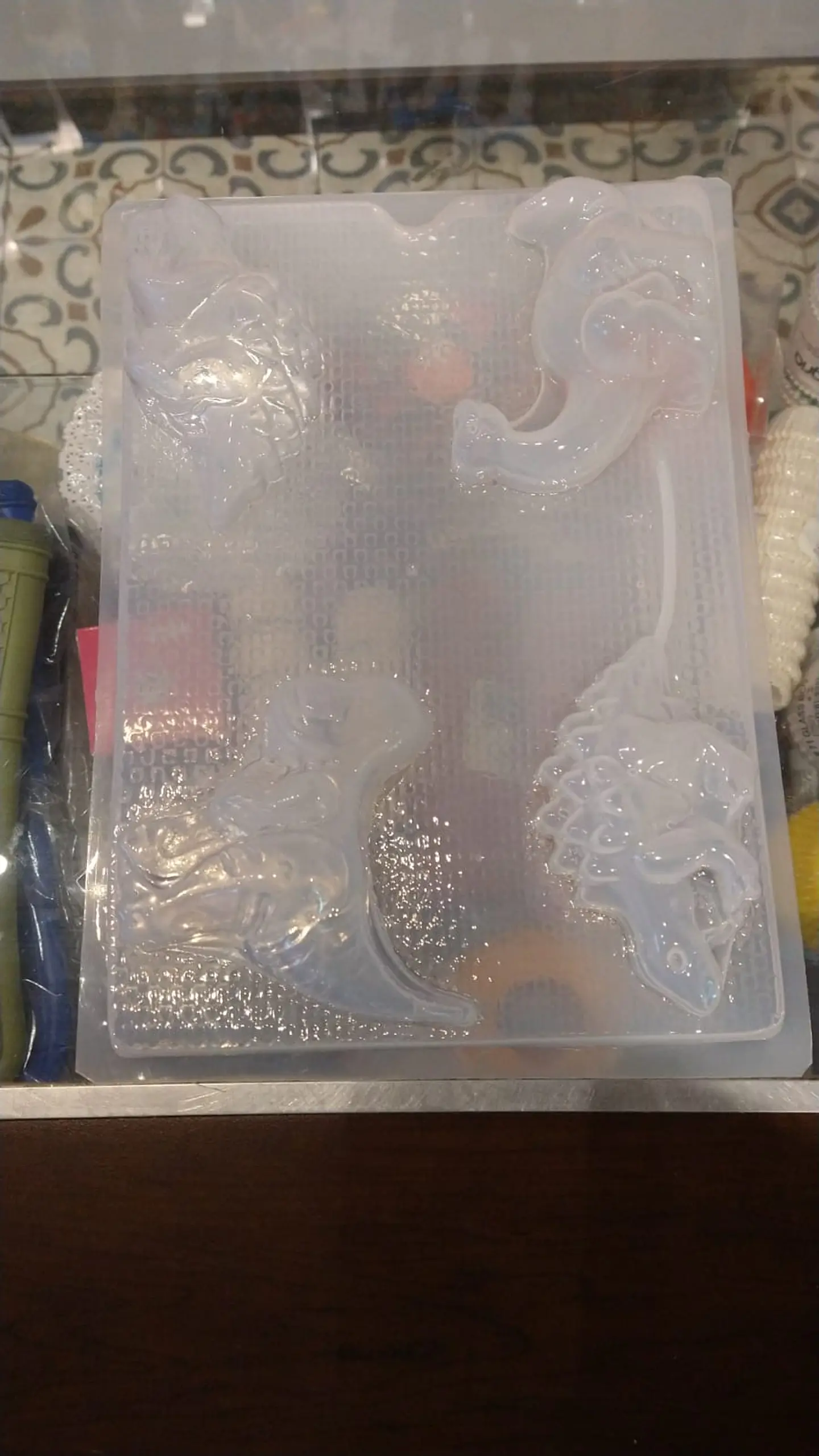  Molde para gelatina chico dinosaurios 4 cav. 1