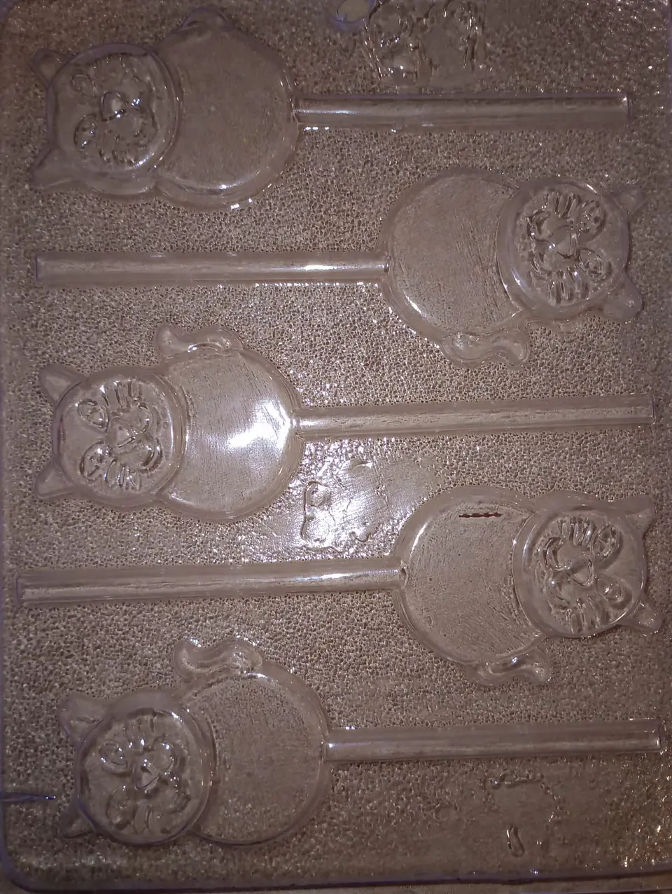  Molde para chocolate paletas gato 5 cav. #46 1