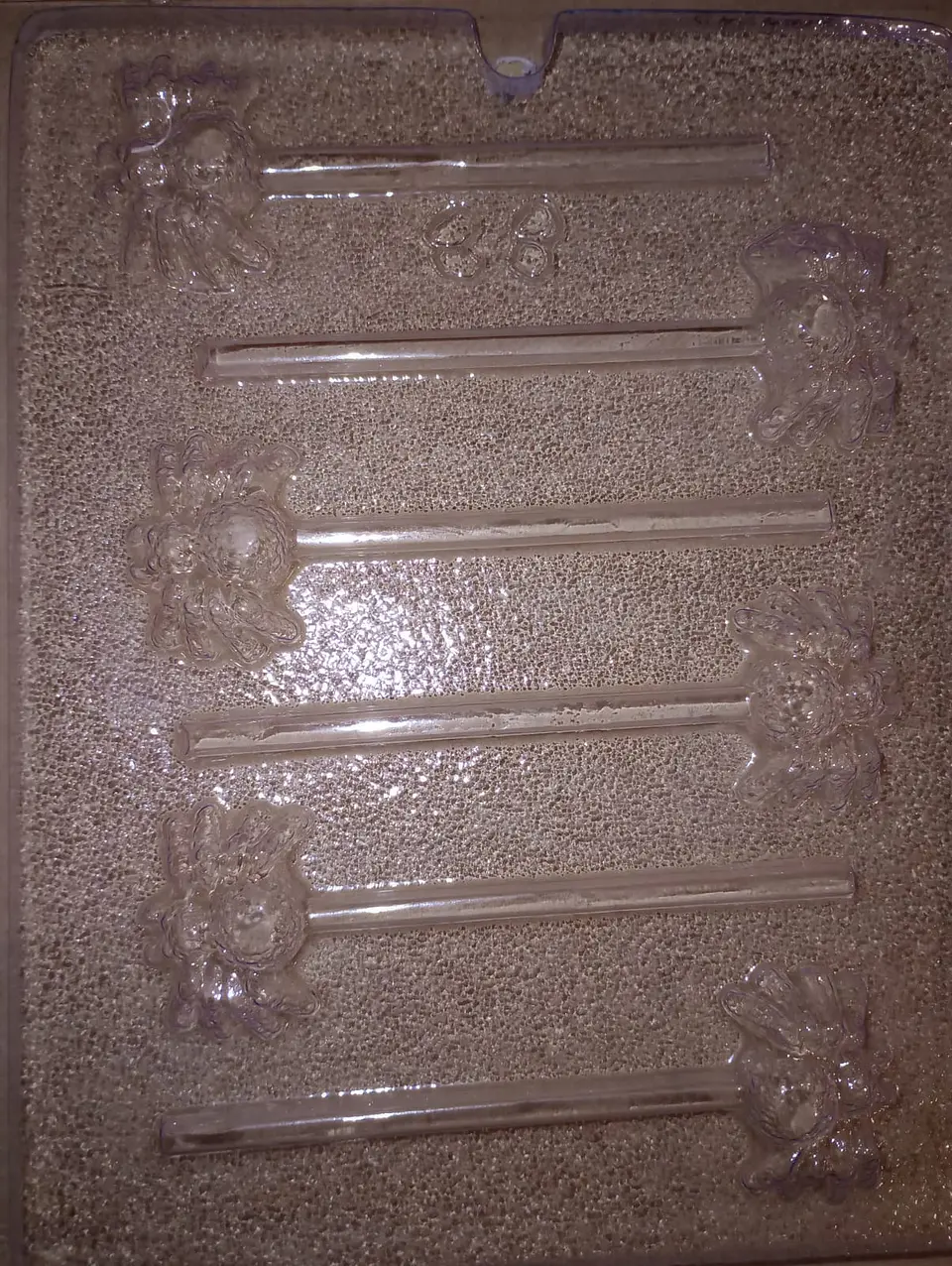  Molde para chocolate paleta arañas 6 cav. 1
