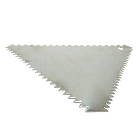  Peine Triangular ainox 12x10 cm  7-0005
