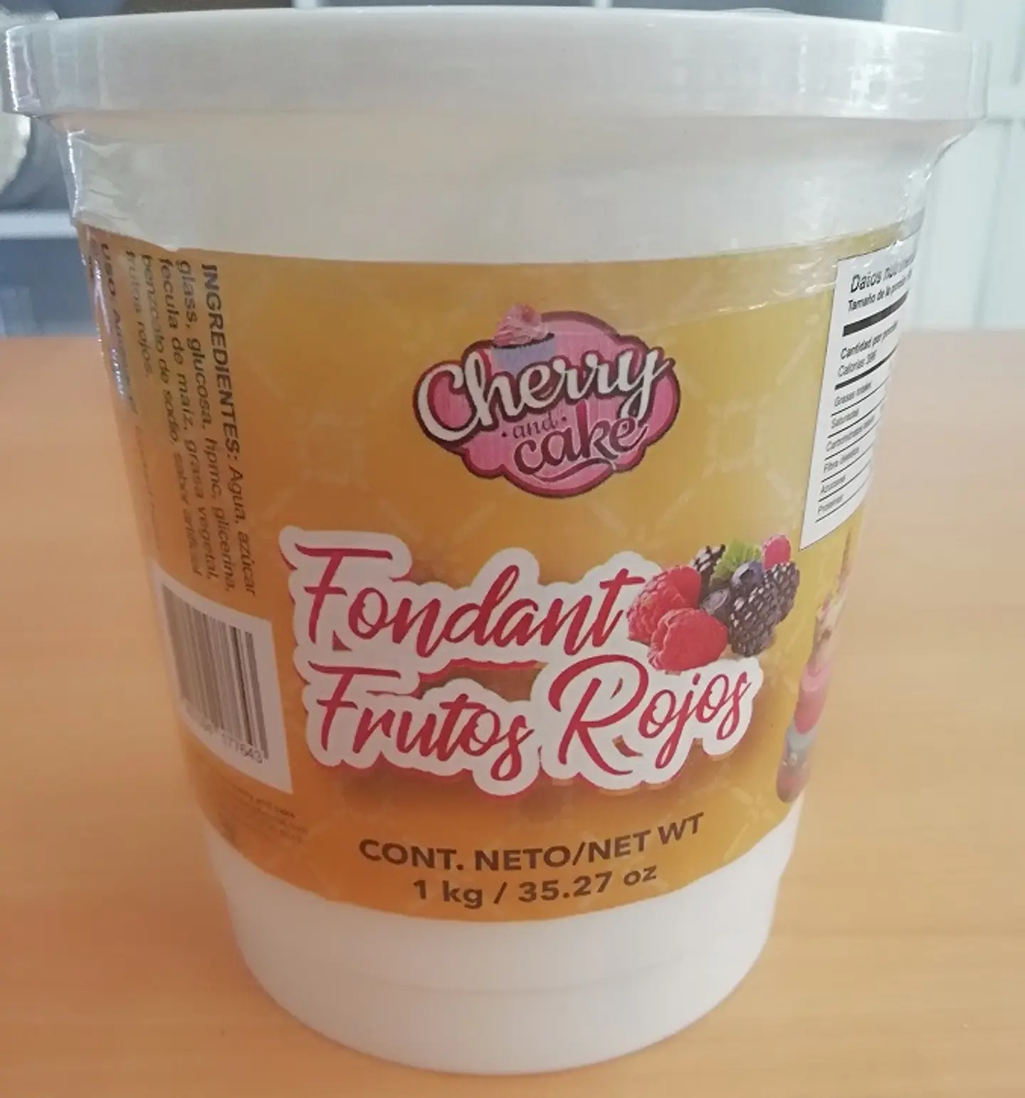  Fondant Cherry and Cake Frutos rojos 1 Kilogramo BOTE 1