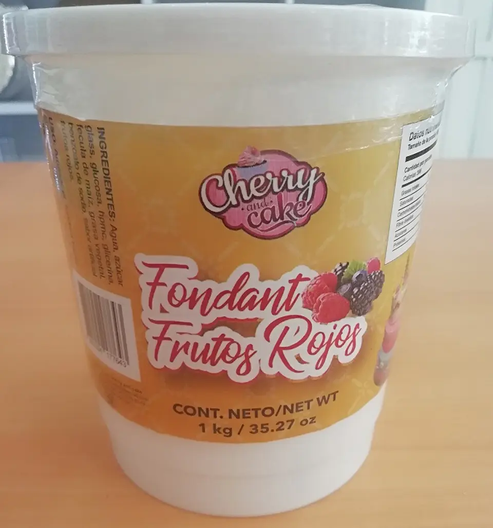  Fondant Cherry and Cake Frutos rojos 1 Kilogramo BOTE 1
