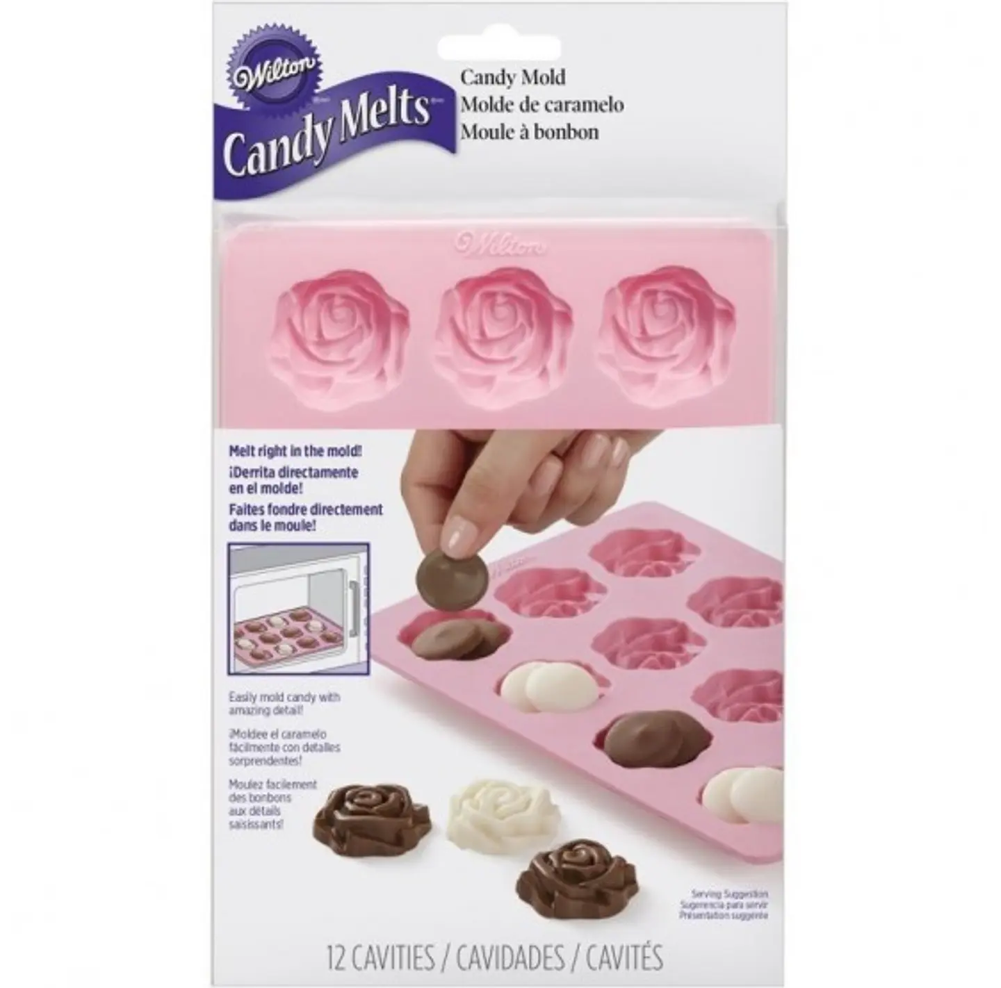  Molde Rosa 12 cav rosa silicon  2115-8516 1
