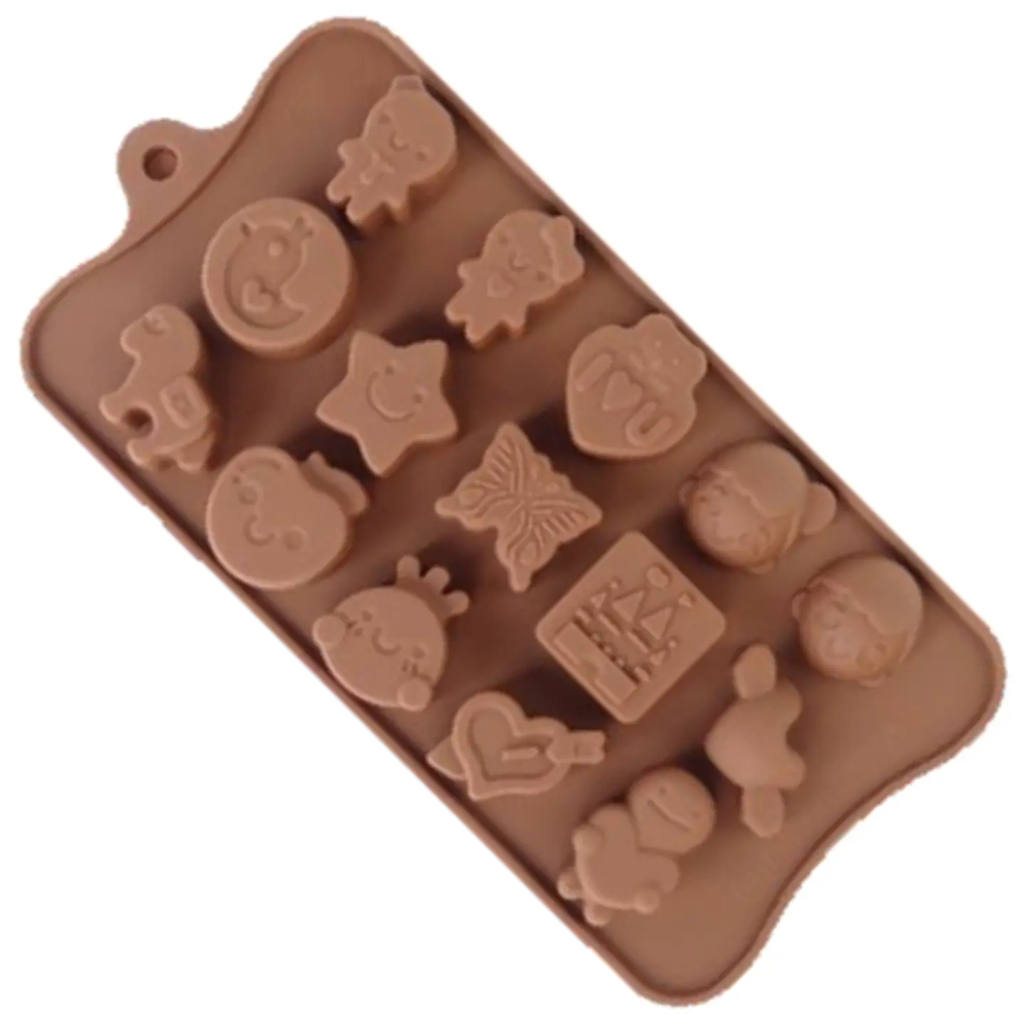  M Sili brown ni?os corazones mariposa 5-5269 1