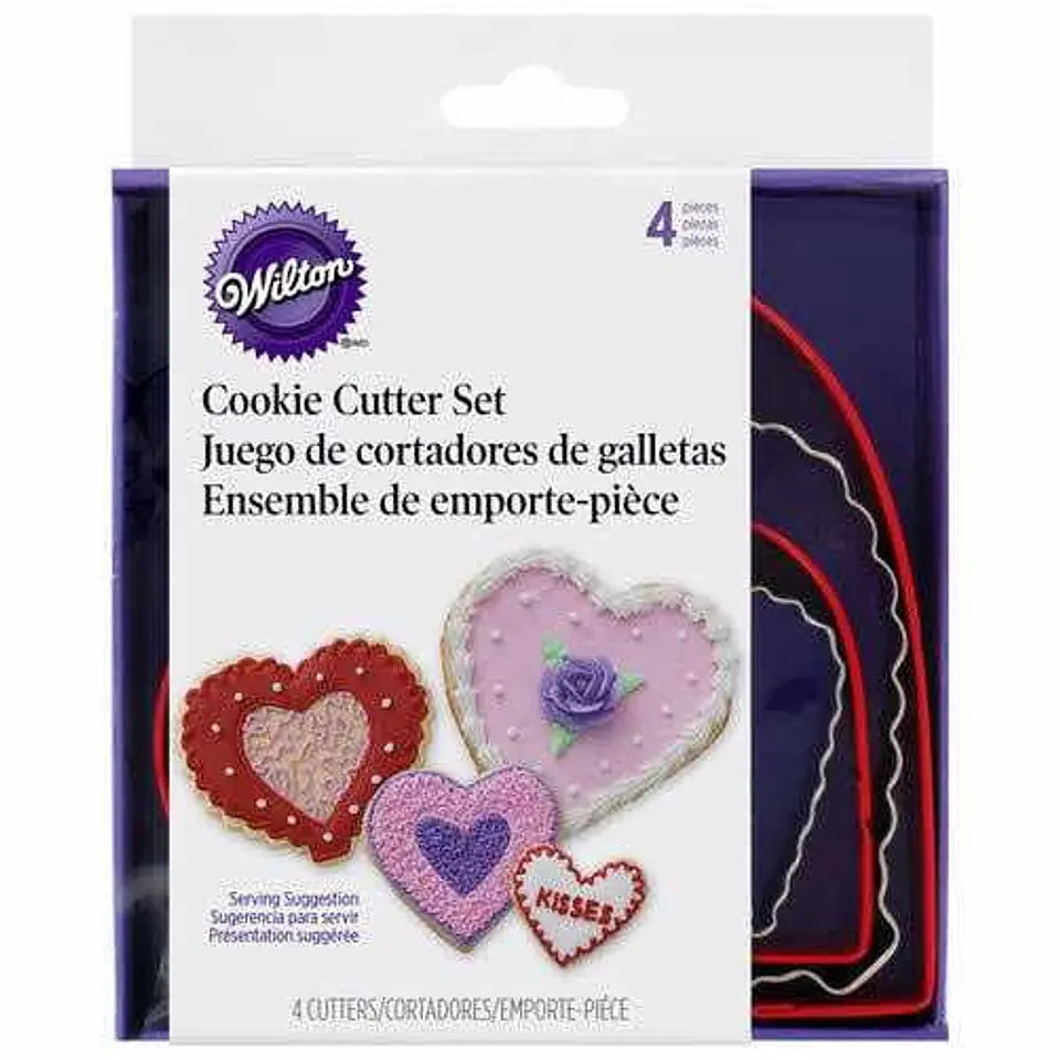  Juego cortador corazon metal c/4 2308-1203 1
