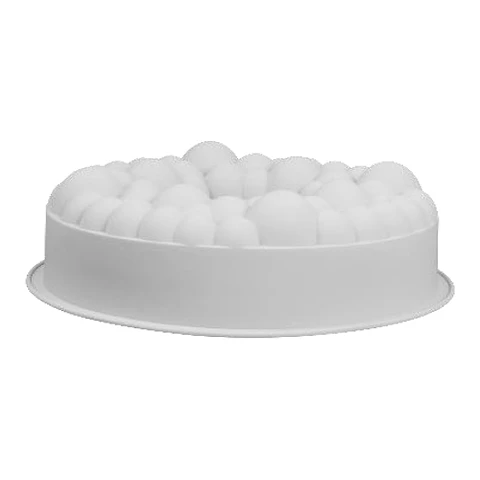  M Sili White bubble crown 24x8 cm  SIL00000784