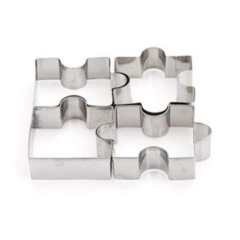  Jgo Cortador Galleta metal Rompecabezas 4 Pieza 4-3013