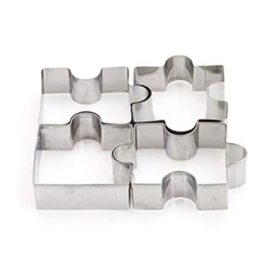  Jgo Cortador Galleta metal Rompecabezas 4 Pieza 4-3013 1