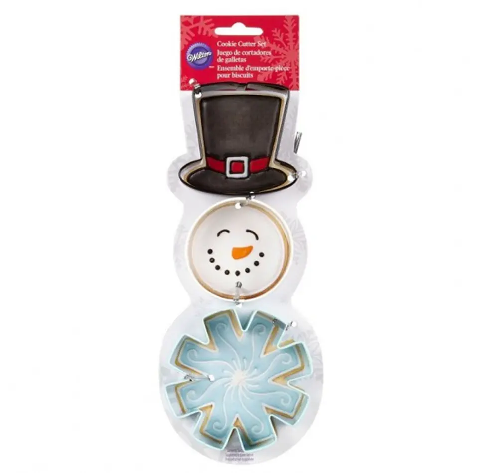   Juego cortador mu?eco de nieve gorro copo c/3 2308-5072 1