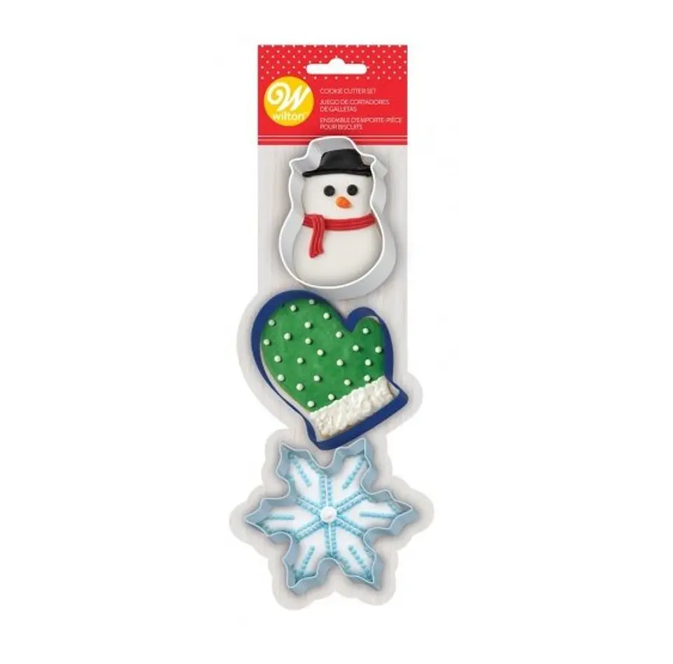  Juego cortador guante copo y mono de nieve metal 2308-7568 1