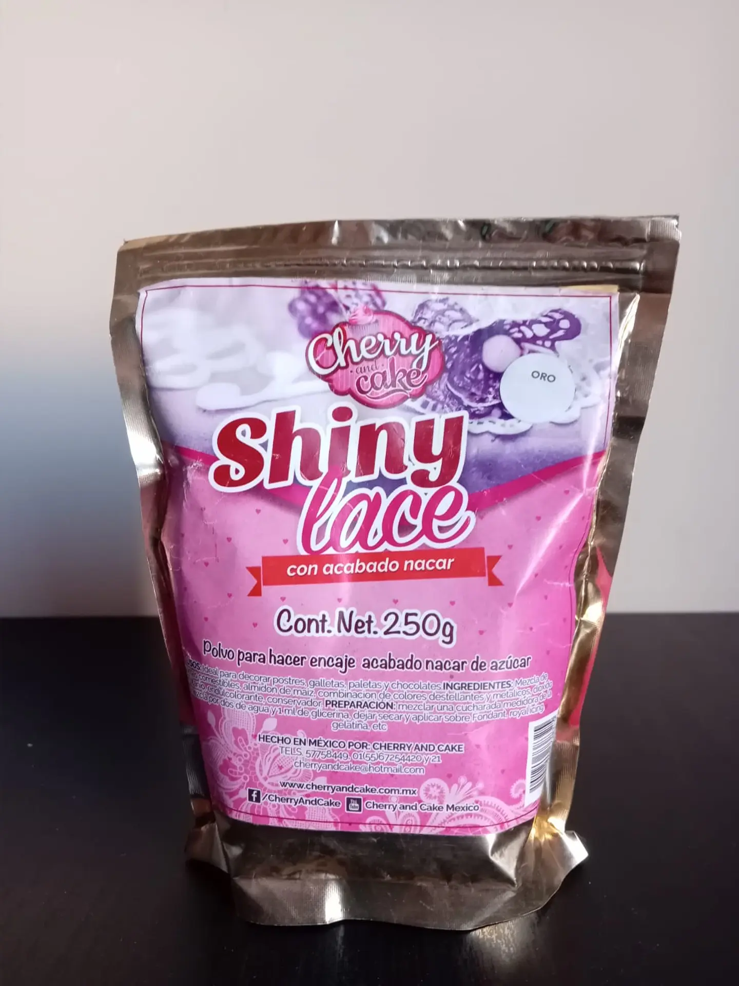  Shiny Lace 250gr Oro Nacarado SUGM01 1
