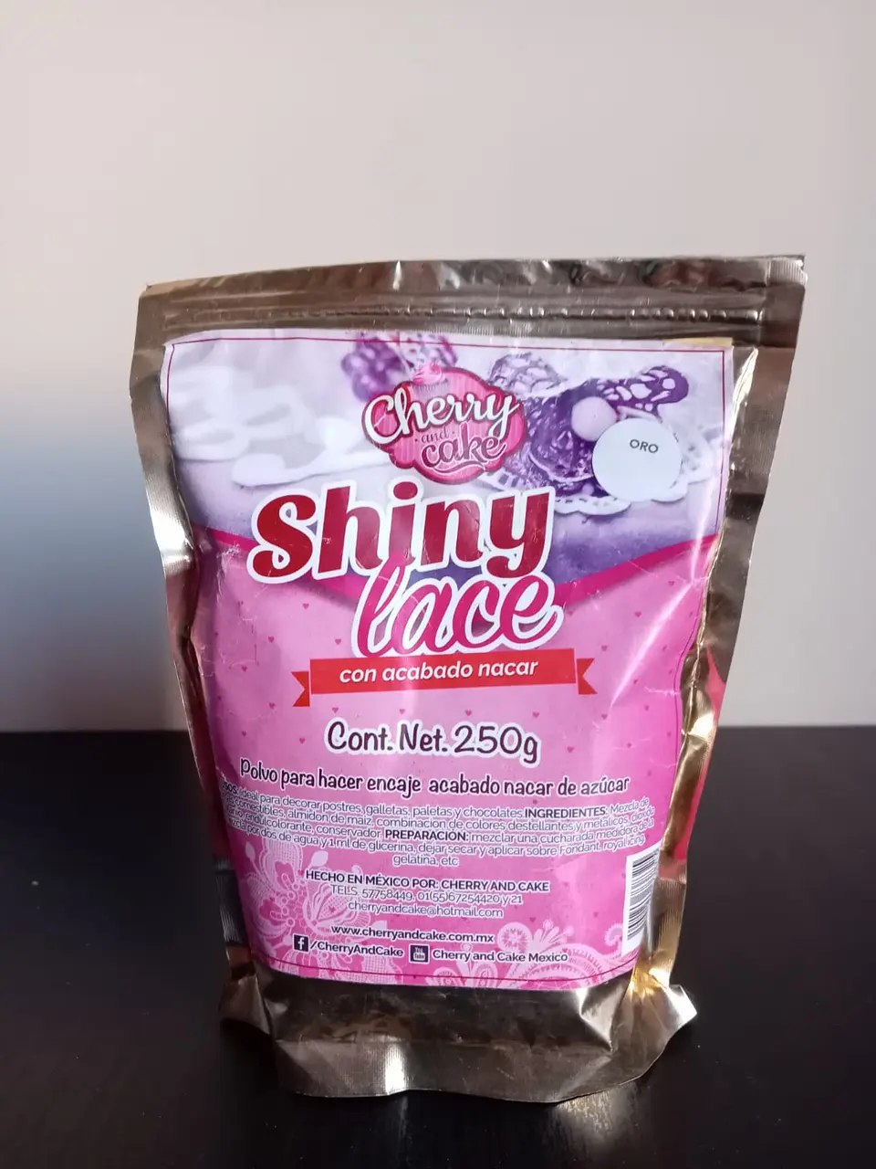  Shiny Lace 250gr Oro Nacarado SUGM01 1