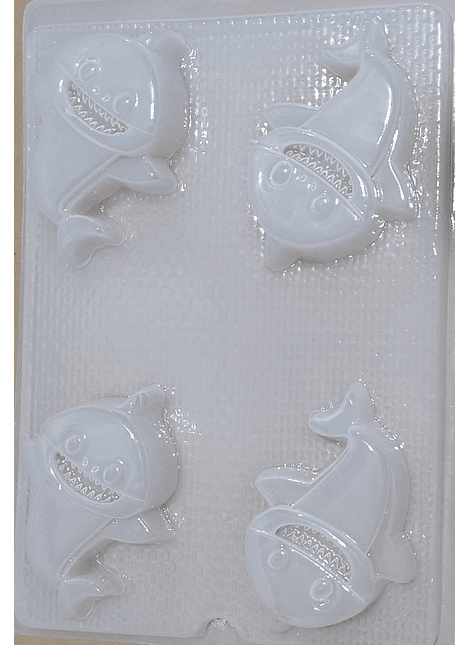  Molde para gelatina baby shark 4 cav. CH