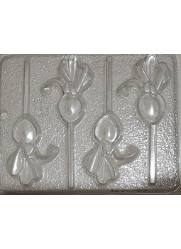  Molde para chocolate flor alcatraz 4 cav.
