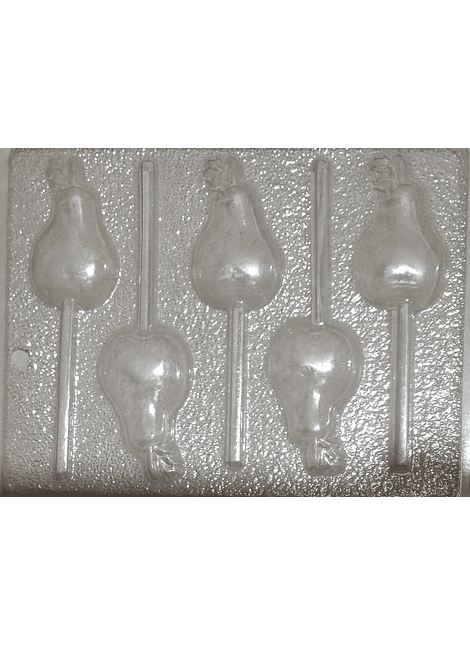  Molde para chocolate paletas pera 5 cav.