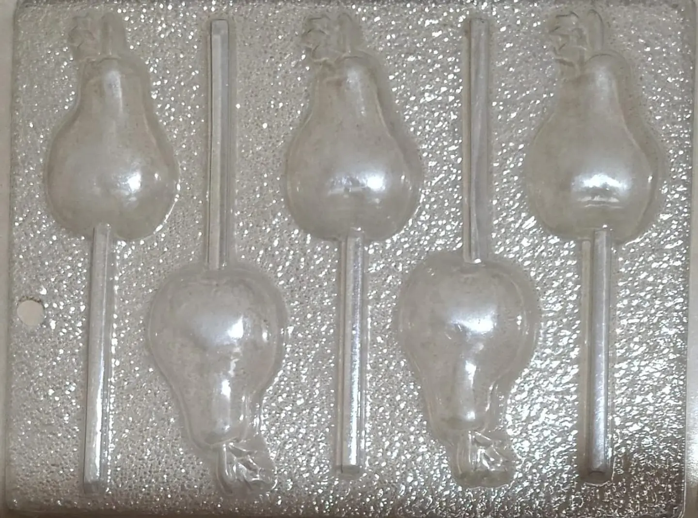  Molde para chocolate paletas pera 5 cav. 1