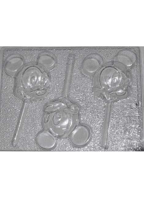  Molde para chocolate paleta Mickey rostro 5 cav.