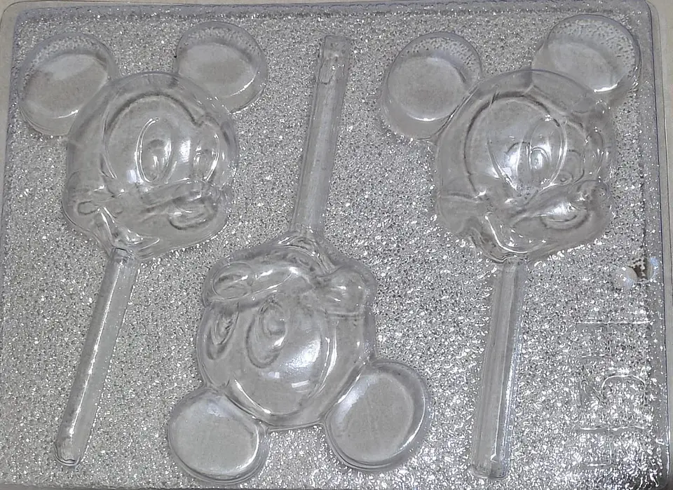  Molde para chocolate paleta Mickey rostro 5 cav. 1