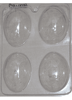  Molde para chocolate huevo liso 4cav.