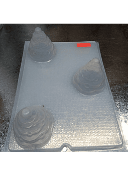  Molde P/gelatina 3 Pinos navidad Mediano