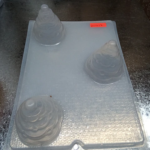  Molde P/gelatina 3 Pinos navidad Mediano