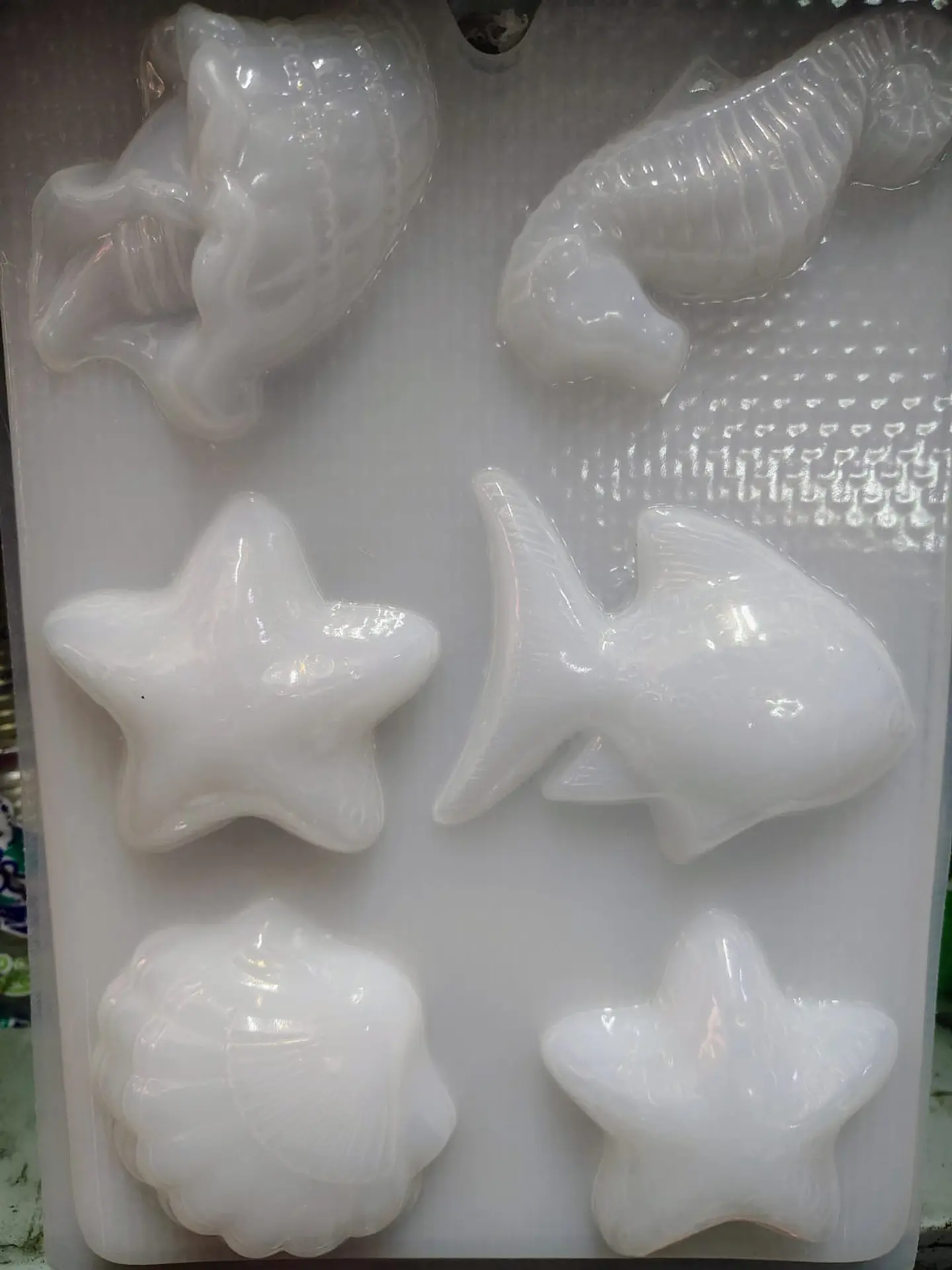  Moldes para gelatina chico estrella de mar, pez y caballito 1