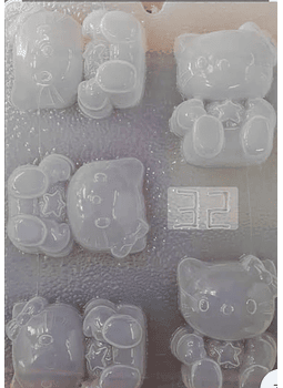  Molde para gelatina chico kitty #57