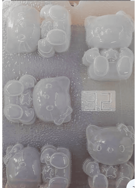  Molde para gelatina chico kitty #57