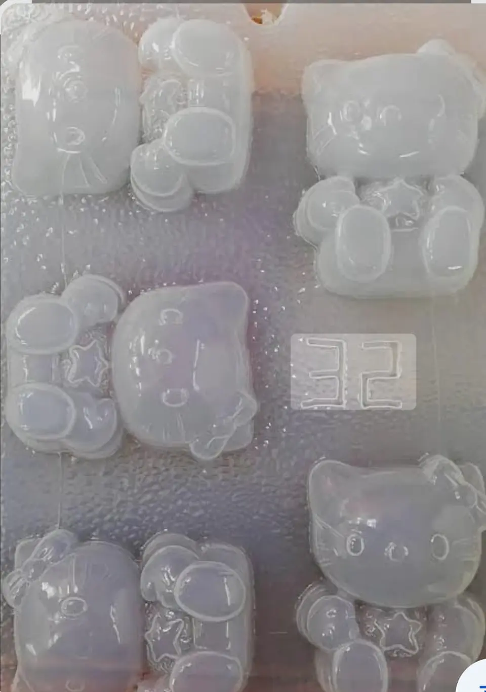  Molde para gelatina chico kitty #57 1
