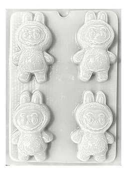  Molde para gelatina chico labubu 4 cav.