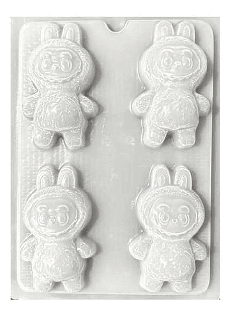  Molde para gelatina chico labubu 4 cav.