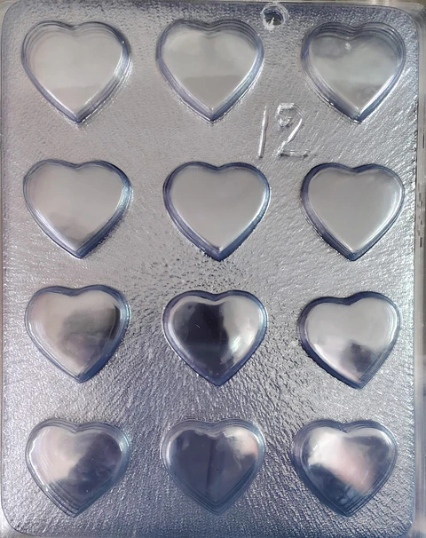  Molde para chocolate corazones 12cav. AM-12