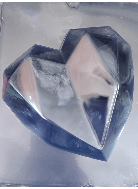  Molde para chocolate corazon diamante 1cav. AM-619