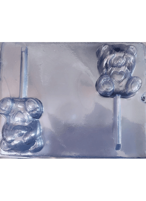  Molde para chocolate osos ojos cerrados 2cav. para cereal AM-510
