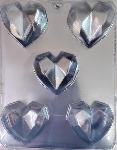  Molde para chocolate paletas corazÃ³n 5cav. AM-37