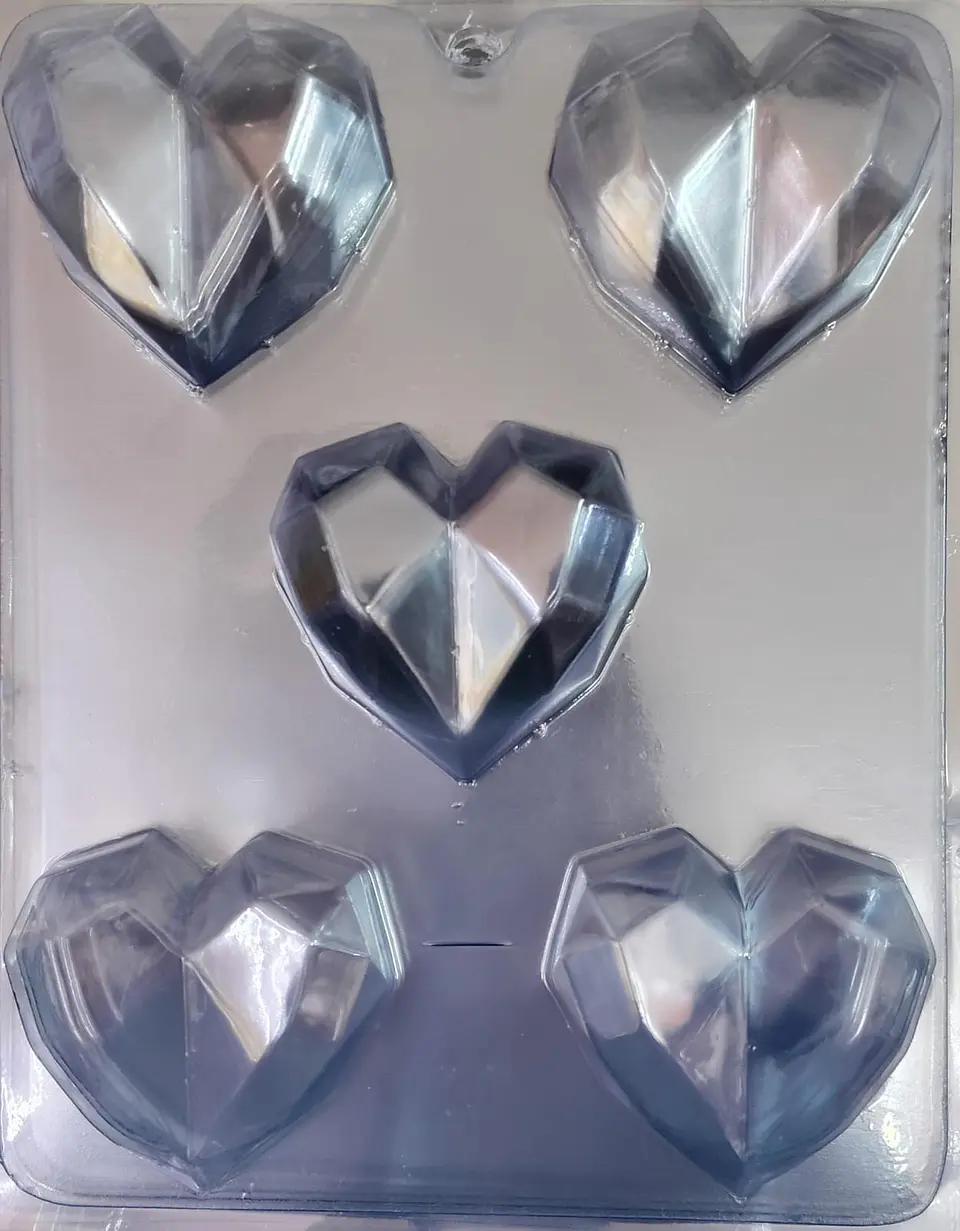  Molde para chocolate paletas corazÃ³n 5cav. AM-37 1
