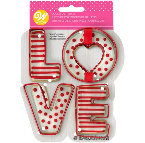  Set cortador  love 4 Piezaas 2308-3856