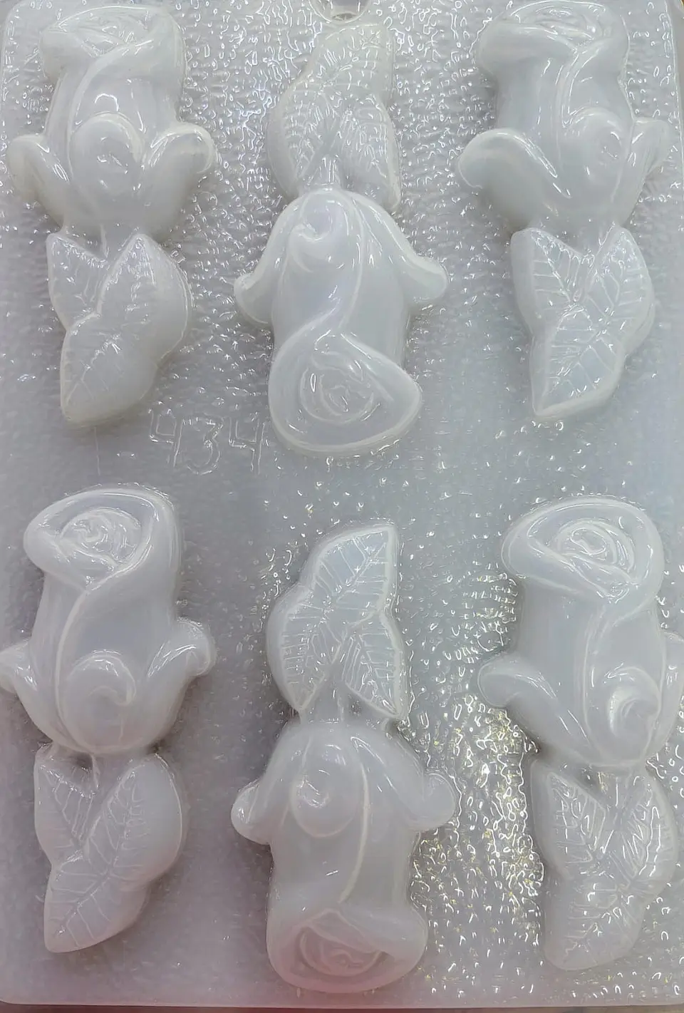  Molde para gelatina chico rosas 6 cav. #434 1